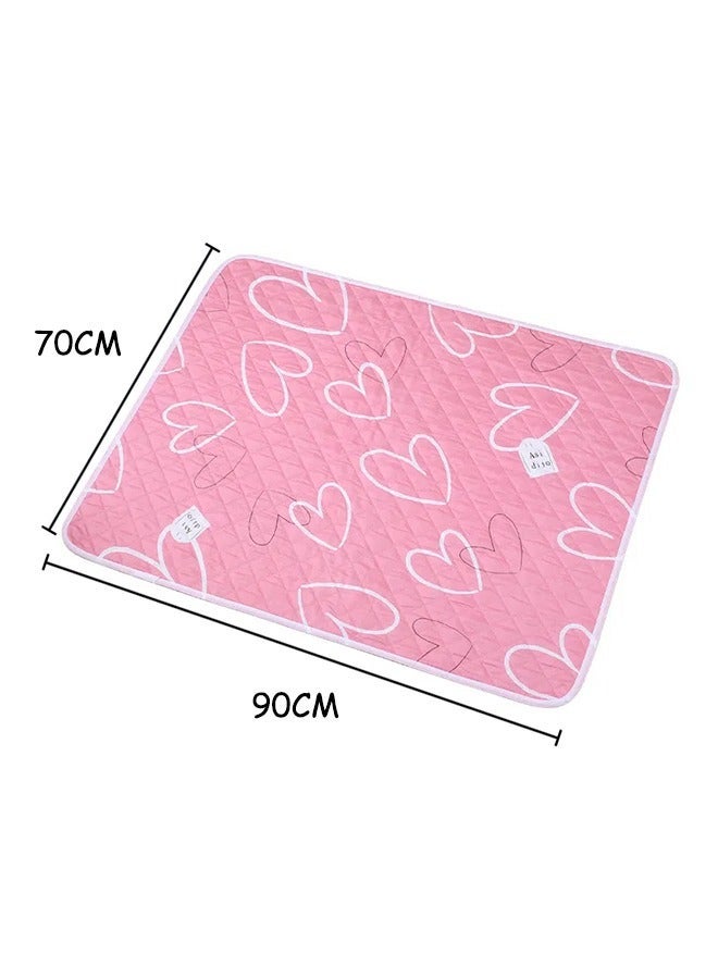 آيسيورا 70 × 90 سم وسادة سرير مضادة للماء للأطفال، وسادة مرتبة قابلة للغسل، وسادات سفلية قابلة لإعادة الاستخدام، غطاء لترطيب سلس للأطفال الصغار والكبار - Image 2